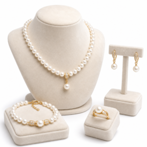 Elegant Pearl Necklace Set